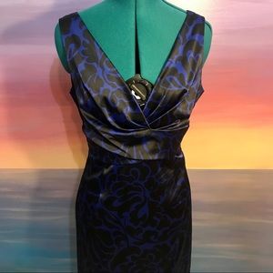 Donna Ricco satin-like sheath dress